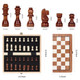Joneytech Wooden Chess Set Magnetic Chess Board Folding Design With Storage Travel 11.5 Inch