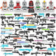 Epazisoh Military Minifigures Weapon Armor Kit For Star War Army Weapons And 81Pcs