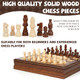 Genjuw Magnetic Wooden Chess Set For Adults And Kids 12'' Chess Board