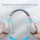Neck Fan Wearable Hands Free Bladeless Neck Fan Led Colored Light 3 Speed 360° Wind Direction Adjustment Rechargeable Portable Neck Fan Wearable Hands Free Bladeless Neck Fan Led Colored Light 3 Speed 360° Wind Direction Adjustment Rechargeable Portable