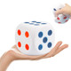 Yaafency Large Dice Stress Ball 6Sided With Dots Foam Dice Squishies Toys 3.14 Inches