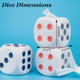 Yaafency Large Dice Stress Ball 6Sided With Dots Foam Dice Squishies Toys 3.14 Inches