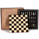 Amerous Wooden Chess Set With Metal Chess Pieces'classic Board Game W/ 2.5'' 12.5 Inches