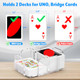 Easecos Acrylic Card Tray Compatible With Uno Card Game 2 Decks Cards 216 Pcs