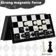 Joneytech Travel Chess Set Magnetic Chess Board With 2 Extra Queen Portable 10 Inch