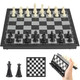 Vikutu Mini Travel Chess Set Magnetic Vikutu Portable Small Folding Chess Board 5.9 Inches