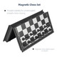 Vikutu Mini Travel Chess Set Magnetic Vikutu Portable Small Folding Chess Board 5.9 Inches