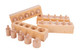 Yunhe Xinqiao Toys Factory Montessori Toys For Babies 612 Months Wooden Knob Log Cylinder Blocks 4 Piece