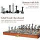 Elongdi Metal Chess Set For Adults And Kids 12 Inch