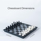 Youkekoee Chess Set With 2 Extra Queens 9.7Inch Magnetic Foldable Chessboard Travel