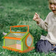 Ugplm Folding Butterfly Habitat Cage With Carrying CaterpillarsOutdoor Discovery Critter Case For Green