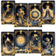Vzmeiyre Celestial Tarot Deck Unique Tarot Cards For Beginners With Blue Gold Blue