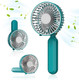 Handheld Fan, Mini Portable Foldable Fan, Pocket Battery Rechargeable Hand Fan, For Travelling And Eyelash Fan 2000AhCyan Handheld Fan, Mini Portable Foldable Fan, Pocket Battery Rechargeable Hand Fan, For Travelling And Eyelash Fan 2000AhCyan