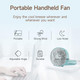 Handheld Fan, Mini Portable Foldable Fan, Pocket Battery Rechargeable Hand Fan, For Travelling And Eyelash Fan 2000AhCyan Handheld Fan, Mini Portable Foldable Fan, Pocket Battery Rechargeable Hand Fan, For Travelling And Eyelash Fan 2000AhCyan