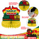 Zoiiwa Juneteenth Day Honeycomb Centerpieces Table Decorations For African American Party Supplies 12 Pieces