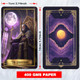 Zhqgyn Purple Moon Tarot Deck 78Card Dark Fantasy Set With Companion Guide Purple