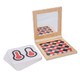 Adena Montessori Black And White Cards Wooden Frame With Mirror Tummy Time Toys Black