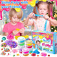 Yopinsand Diy Slime Kit Slime Making Kit For Girls Crystal Clear Slime 32 Cups Clear