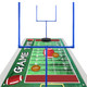 Xipegpa Large Football Party Goal Post Decoration Kit With 15.75 In Field 5 Pcs
