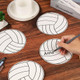 Zoiiwa Volleyball Cutouts Diy Sport Theme Party Decoration For Baby Shower Birthday 60 Pcs