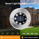 8 Pack White Solar Ground Lights,8 Led Waterproof InGround Lights Solar Powered Garden Lights Patio Disk Lights Outdoor Landscape 8 Pack White Solar Ground Lights,8 Led Waterproof InGround Lights Solar Powered Garden Lights Patio Disk Lights Outdoor Landscape