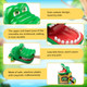 Als Ailisuo Upgraded Crocodile Teeth Dentist Game For Kids Alligator Push Teeth Down