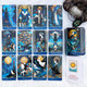 Dpehakmk Azure Arcana Tarot Deck 78 Tarot Cards With General Guidebook Artistic Blue