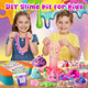 Yopinsand Diy Slime Kit For Girls Glimmer Crunchy Galaxy Confetti Slime Making