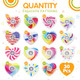 Knfinnduu Heart Fidget Spinner Party Favors 2In1 Sensory Rotating Pendant Toys Stress 30 Pack