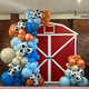 Xipegpa Blue Cow Balloons Arch Garland Kit Cow Party Decorations For Baby 158 Pcs Blue