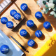 Xipegpa Foam Motivational Stress Relief Ball With Motivational Language (Blue Round 40Pcs Blue