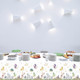 Zoiiwa Dragon Tablecloths Dragon Knight Theme Tablecover Watercolor Magic Dragon Birthday Plastic 3 Pieces