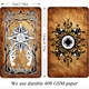 Zhqgyn Gothic Tarot Deck Major And Minor Arcana Vintage Black And White Black
