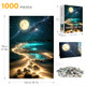Jazcimdo Moonlight Jigsaw Puzzles For Adults Sparkling Beach Nature Landscape Puzzle For 1000 Pieces
