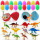 Xipegpa Dinosaur Eggs With Mini Dinosaur Figures Goodie Bag Stuffers Easter Eggs 18Set