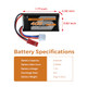 Rcxsuv 400Mah Lipo Batteries With 2In1 Usb Charger Cable 25C Rechargeable Rc 500Mm 7.4V