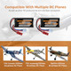 Rcxsuv 400Mah Lipo Batteries With 2In1 Usb Charger Cable 25C Rechargeable Rc 500Mm 7.4V