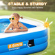 Vantacent89 Inflatable Swimming Pool For Adults Kids 10Ft