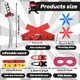 Zoiiwa Karate Party Favors Include Inflatable Sword Headbands Colorful Karate Party Decorations 72Pcs
