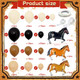 Xipegpa Western Party Horse Balloons Cowboy Decoration Kit Farm Cowboy Foil Latex 143 Pcs