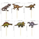 Ephlyn Dinosaur Cupcake Toppers Roar Dinosaur Cupcake Picks Dino Cake Decorations For 36Pcs