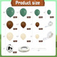 Xipegpa Green Cow Balloons Arch Garland Kit Cow Party Decorations For Baby 158 Pcs Green