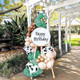 Xipegpa Green Cow Balloons Arch Garland Kit Cow Party Decorations For Baby 158 Pcs Green