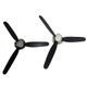 Jiafanrc 3Blade Propeller Set P7680505 For Volantexrc Rc Plane 7685 Spitfire Airplane 2Pcs