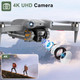 Asfsfq Pro Drone With Camera For Adults 4KBrushless Motors Drone For Kids Grey