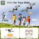 Asfsfq Pro Drone With Camera For Adults 4KBrushless Motors Drone For Kids Grey