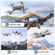 Asfsfq Pro Drone With Camera For Adults 4KBrushless Motors Drone For Kids Grey