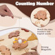 Adena Montessori Wooden Magnetic Fishing Game CatchandCount For Toddlers 3+