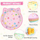 Zoiiwa Cat House Party Paper Plates Kitten Shaped Disposable Dessert Plates Cat 48Pcs