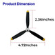 Rckuler 3Blade Propeller Compatible With Volantexrc Brushless F4U Corsair Rc Plane Spare 500Mm 3 Pcs
